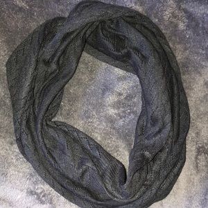 Black knit scarf
